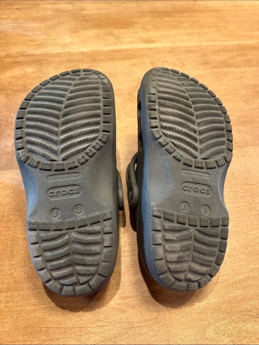 Kids Slip-On Crocs in Slate Grey